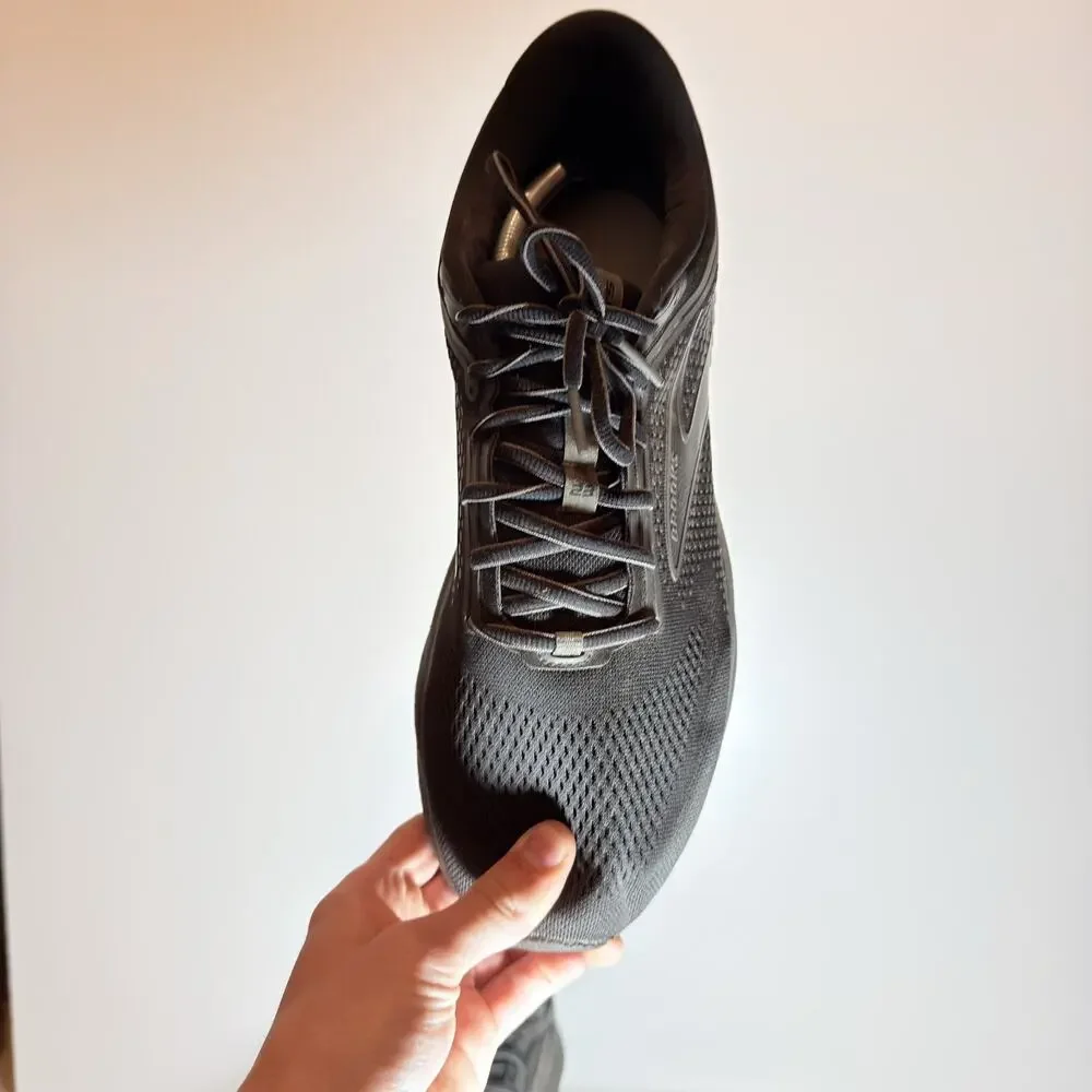 Brooks Adrenaline GTS 23 Mens 13 Black Grey Stability Running Shoes Sneakers